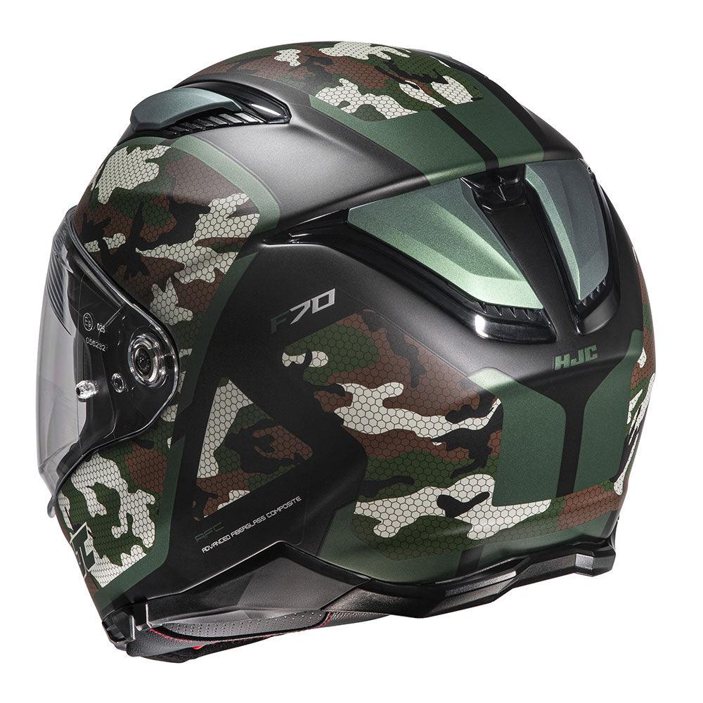 HJC F70 Helmet Katra - Green Camo - Browse our range of Helmet: Full Face - getgearedshop 