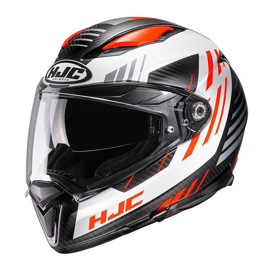 HJC F70 Helmet Kesta Carbon - Orange - Browse our range of Helmet: Full Face - getgearedshop 