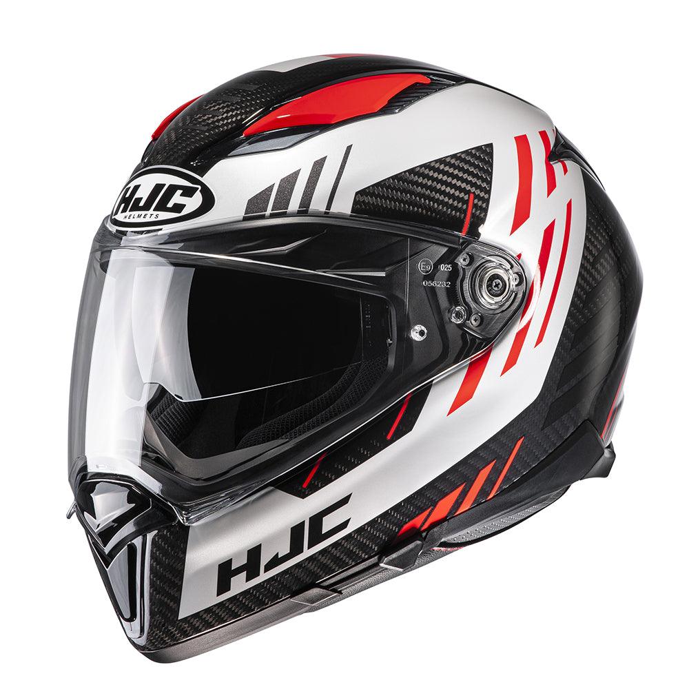 HJC F70 Helmet Kesta Carbon - Red - Browse our range of Helmet: Full Face - getgearedshop 
