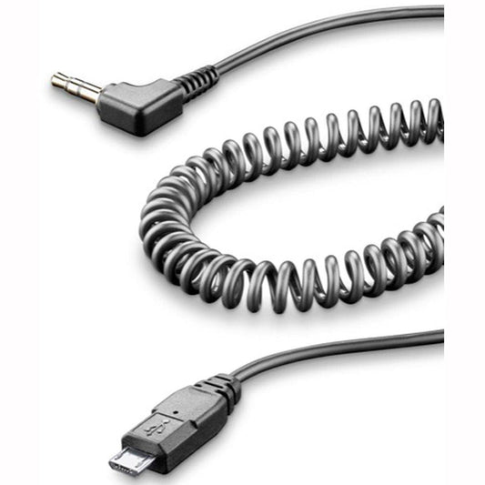 Interphone Aux Cable Micro USB - Black - Browse our range of Accessories: Headsets - getgearedshop 