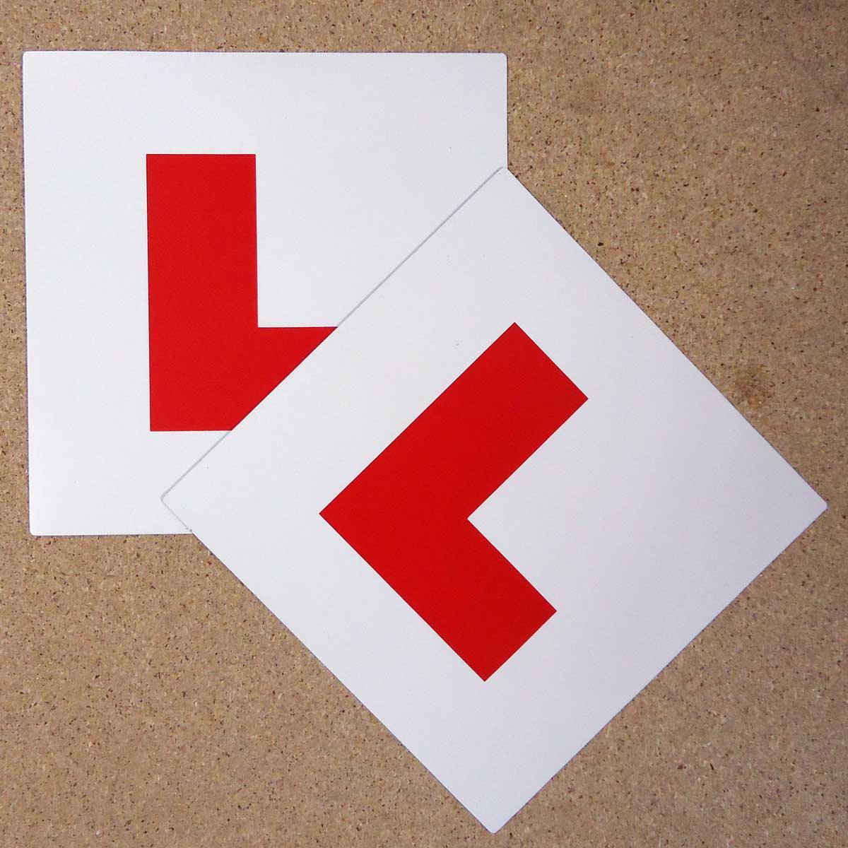 L-Plate Fully Magnetic White - Browse our range of Accessories: CBT L-Plates - getgearedshop 