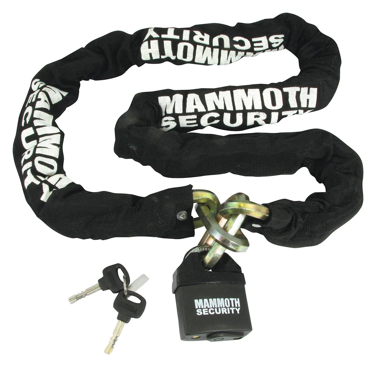 Mammoth Hexagon Lock and Chain 12 X 12 X 1800MM - Browse our range of Accessories: Security - getgearedshop 