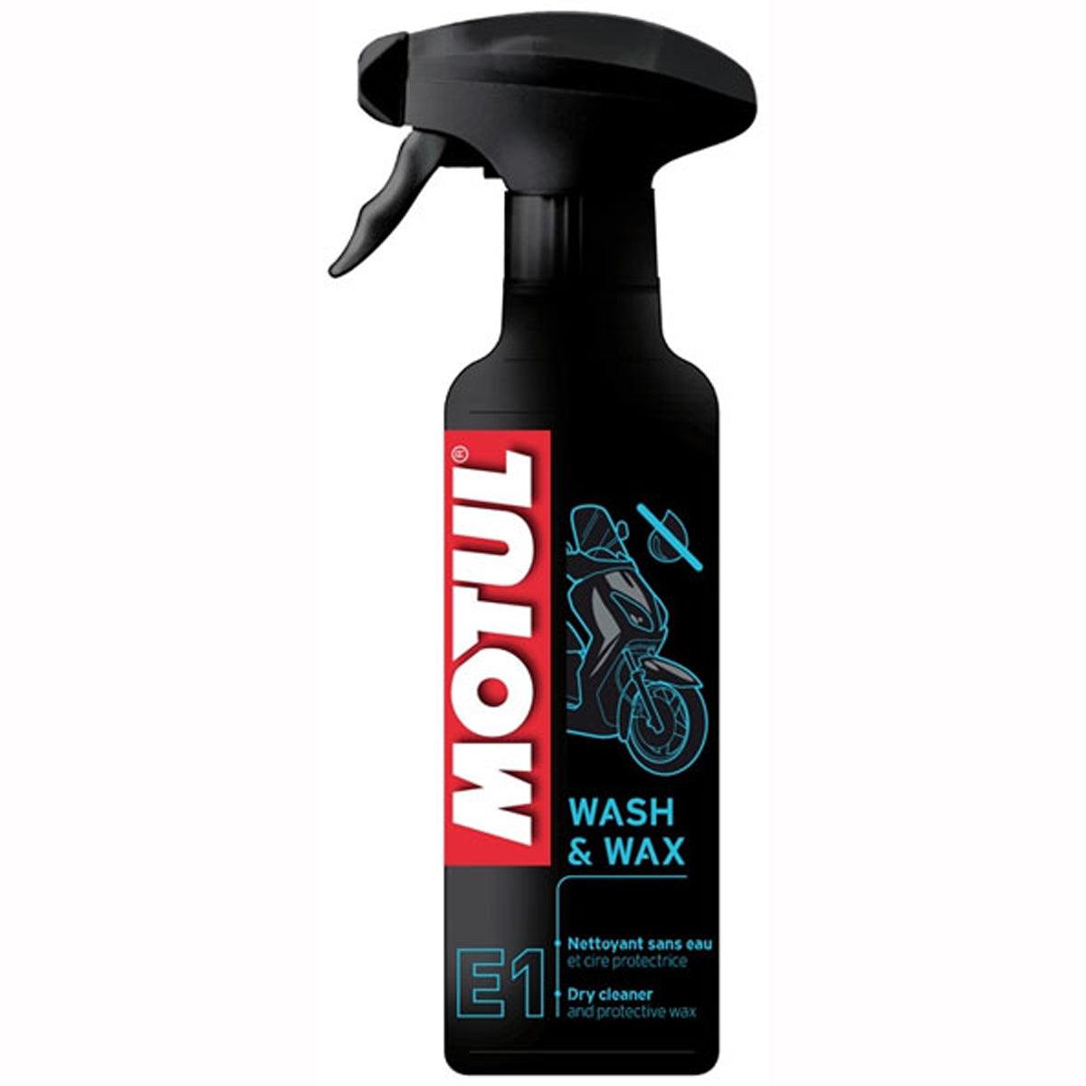 Motul E1 Wash + Wax - 400ml - Browse our range of Care: Cleaning - getgearedshop 