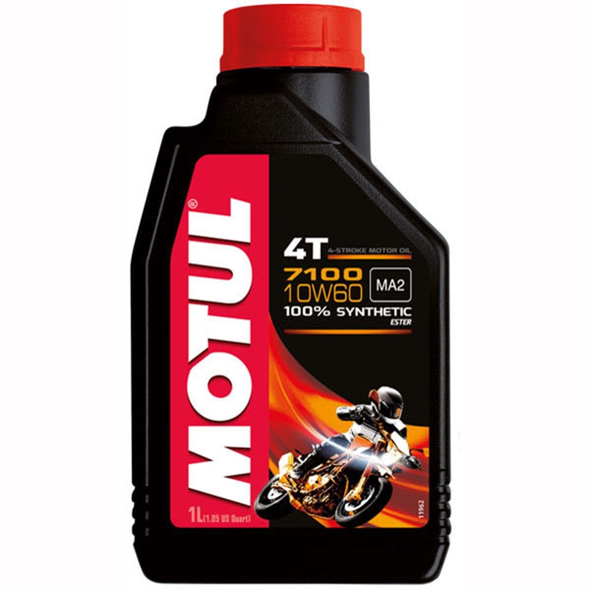 Motul Fully Synthetic 7100 10W60 4T Oil - Black - Browse our range of Care: Oils & Liquids - getgearedshop 