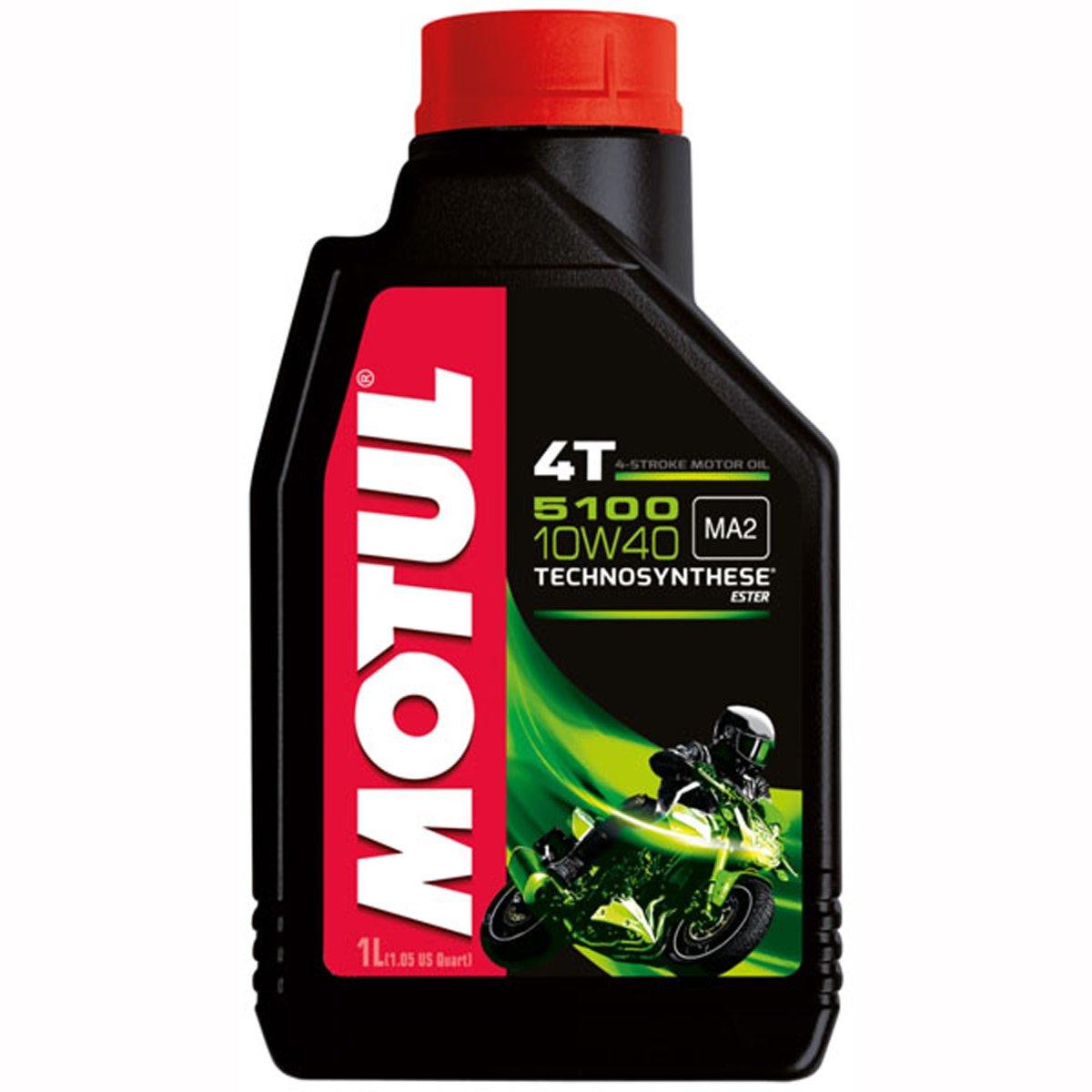 Motul Semi-Synthetic 5100 10W40 4T Oil - Black - Browse our range of Care: Oils & Liquids - 1 Litre