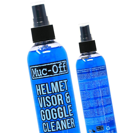 Muc-Off Helmet Visor & Goggle Cleaner - 250ml Spray - Browse our range of Helmet: Care - getgearedshop 