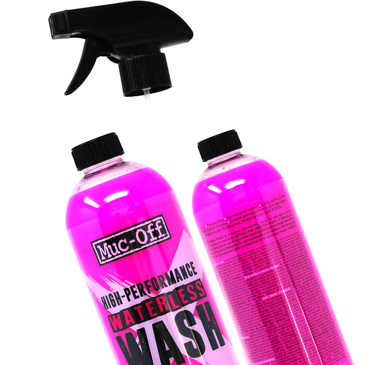 Muc-Off High Performance Waterless Wash - 750ml - Pink - Browse our range of Care: Cleaning - getgearedshop 