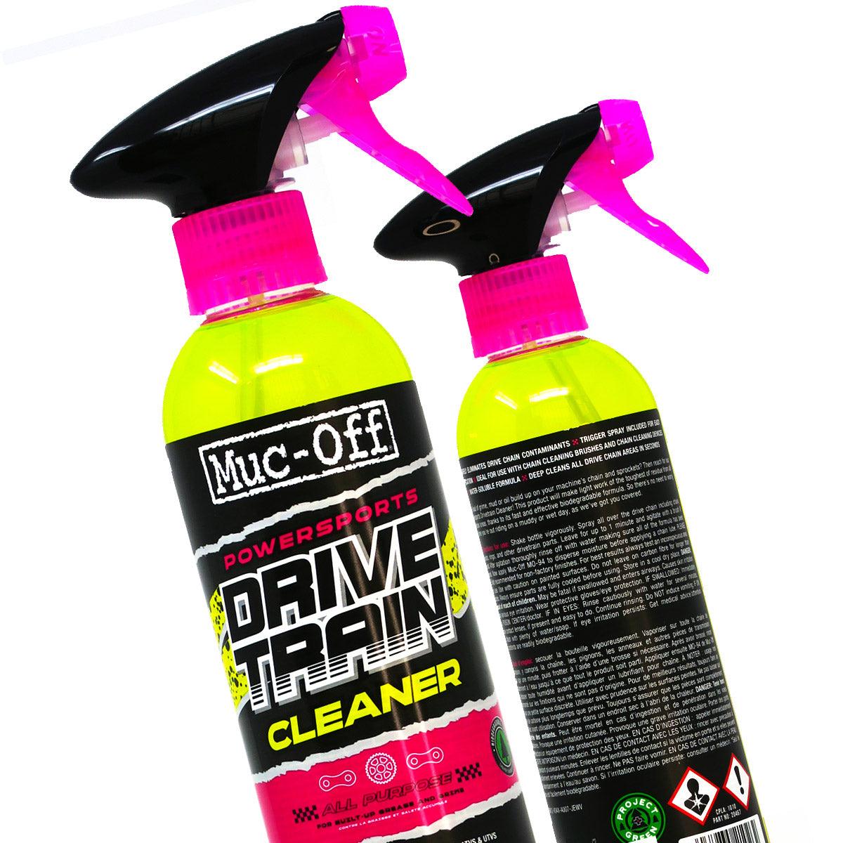Muc-Off Powersports Drivetrain Cleaner - 500ml - Yellow - Browse our range of Care: Cleaning - getgearedshop 