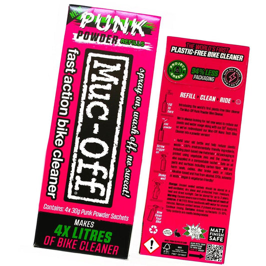 Muc-Off Punk Powder Bike Cleaner - 4 Pack - Pink - Browse our range of Care: Cleaning - getgearedshop 