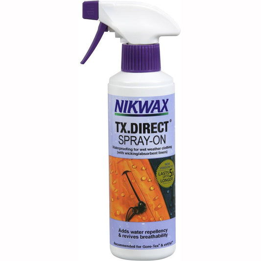 Nikwax TX Direct Waterproof Spray 300ml - Browse our range of Clothing: Care - getgearedshop 