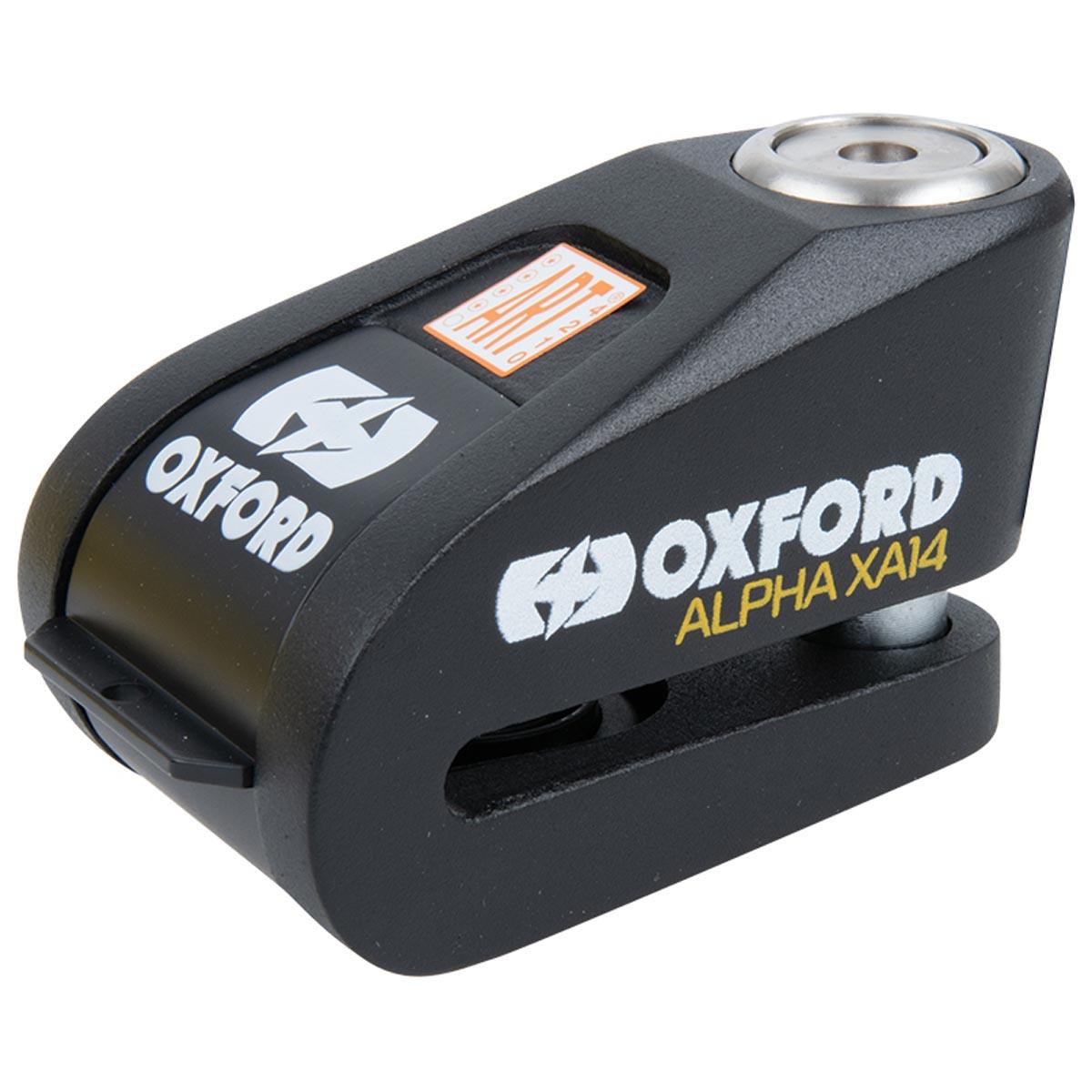 Oxford Alpha XA14 Alarm Disc Lock - Black
