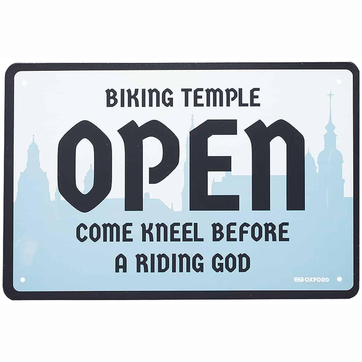 Oxford Garage Metal Signs - Temple - Browse our range of Accessories: Home - getgearedshop 