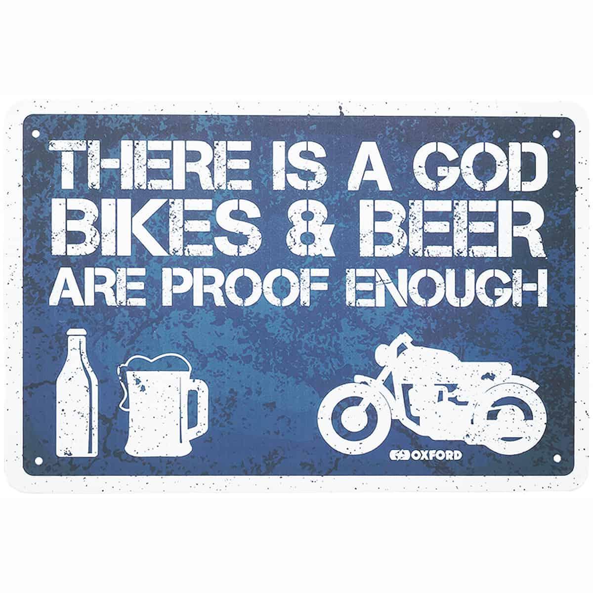 Oxford Garage Metal Signs - There Is A God - Browse our range of Accessories: Home - getgearedshop 