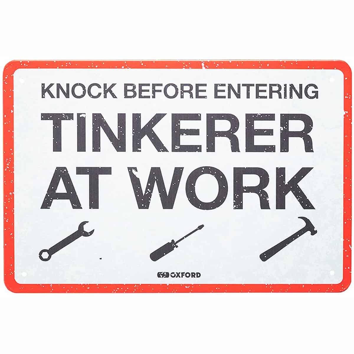 Oxford Garage Metal Signs - Tinkerer - Browse our range of Accessories: Home - getgearedshop 