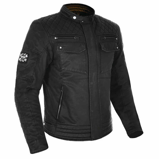 Oxford Hardy Wax Jacket WP - Black - Browse our range of Clothing: Jackets - getgearedshop 