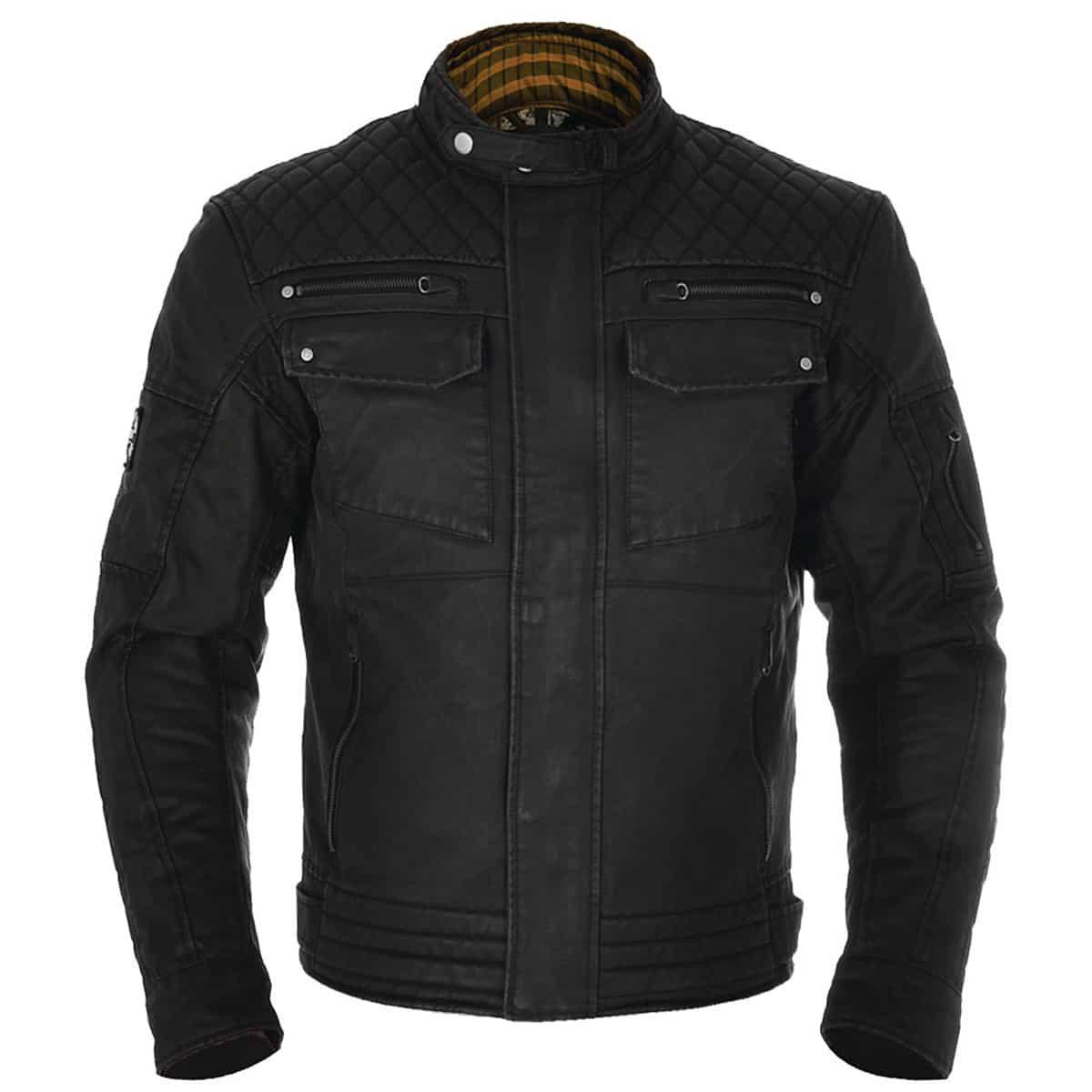 Oxford Hardy Wax Jacket WP - Black - Browse our range of Clothing: Jackets - getgearedshop 