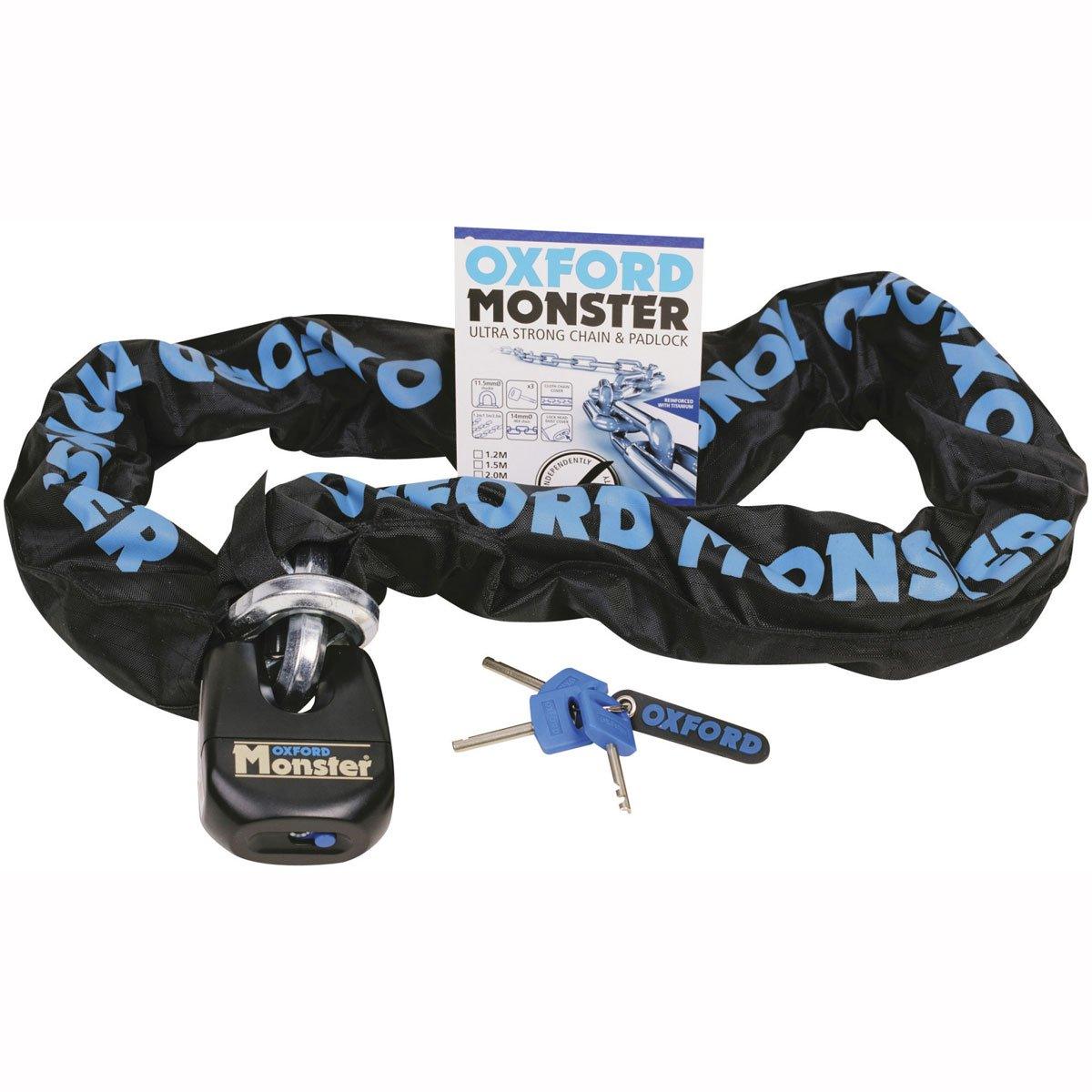 Oxford Monster Ultra Strong Chain and Padlock 200cms