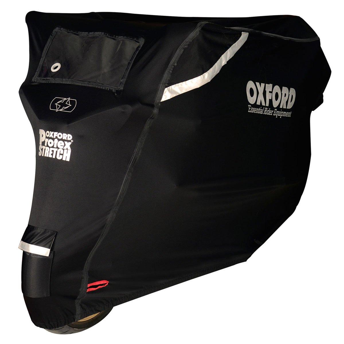 Oxford Protex Stretch Outdoor Motorcycle Cover Black - Vehicle Covers
