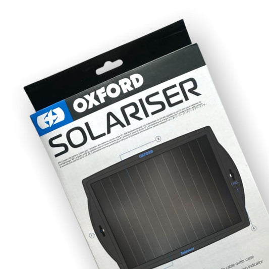 Oxford Solariser: Your weather-proof solar 12V trickle charger that charges even in low light