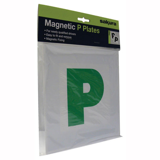 P-Plate Magnetic Strip White - Browse our range of Accessories: CBT L-Plates - getgearedshop 