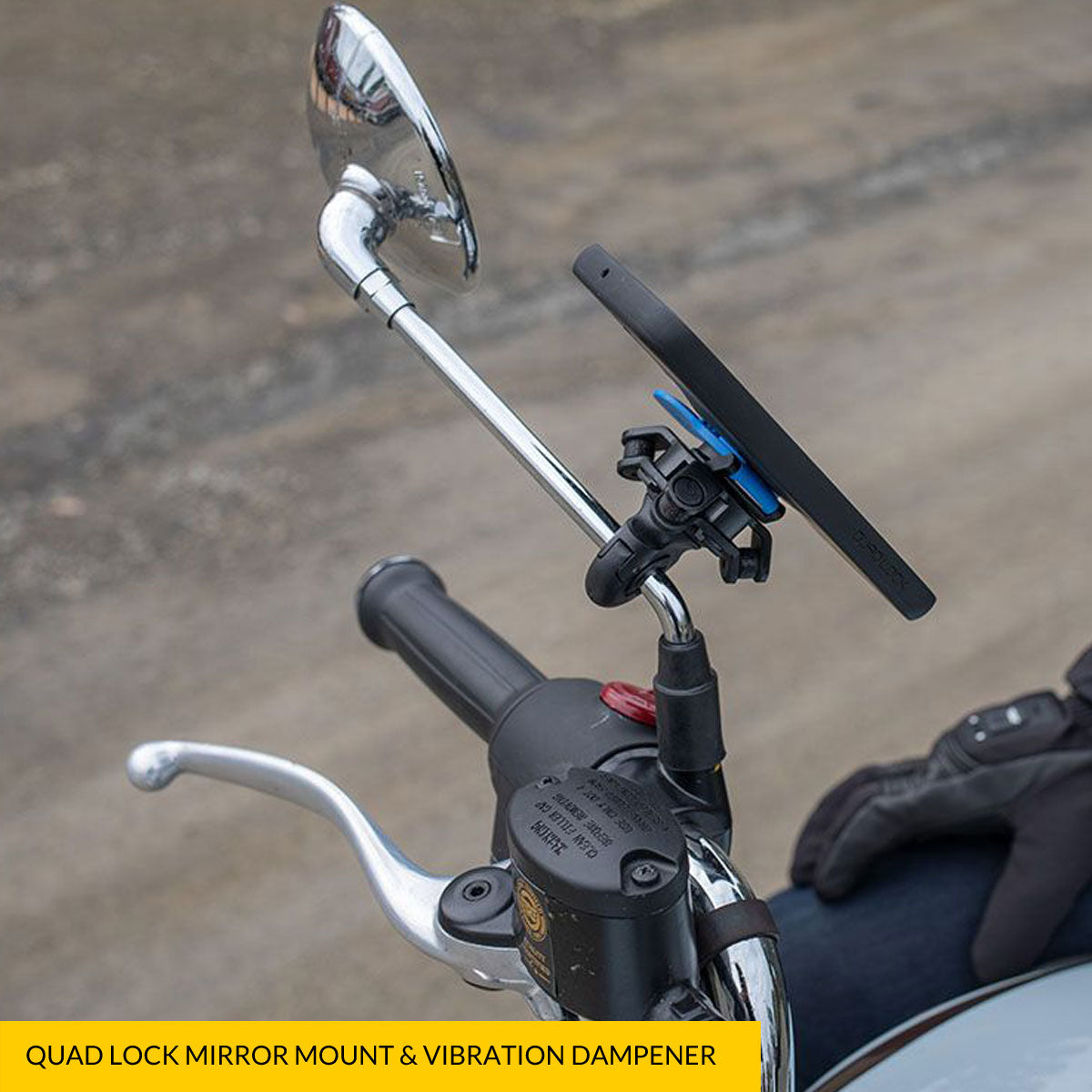 Quad Lock Motorcycle Mirror Mount - FREE UK DELIVERY