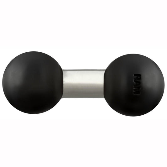 Ram Mount Double Ball Adapter 1 Inch Balls - Black - Browse our range of Accessories: Phone Holders - getgearedshop 