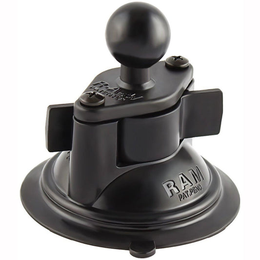 Ram Mount Suction Pad with 1 Inch Ball - Black - Browse our range of Accessories: Phone Holders - getgearedshop 
