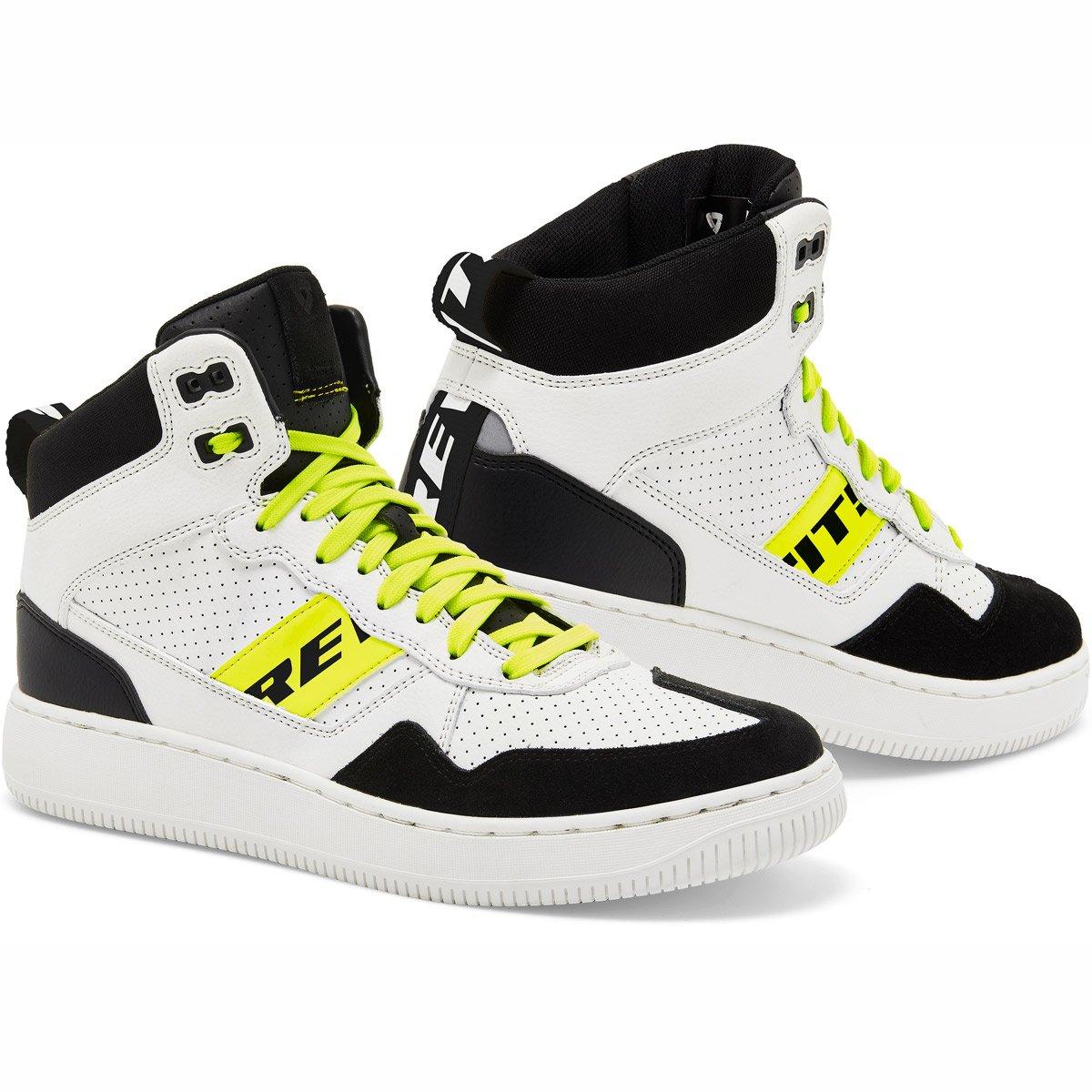 Rev It! Pacer Shoes White Neon Yellow 47