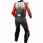 Rev It! Quantum 2 One-Piece Suit White Neon Red - Motorcycle Leathers