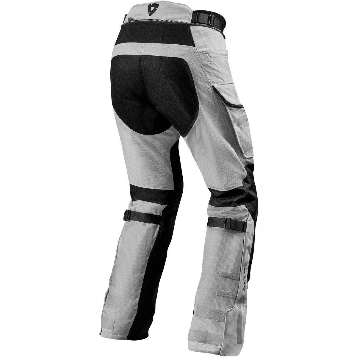 Rev It Sand 4 Trousers H2O 34in Leg WP Silver Black - Motorcycle Trousers