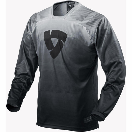 Rev It! Scramble Enduro Jersey - Black White - Browse our range of Clothing: Overshirts - getgearedshop 