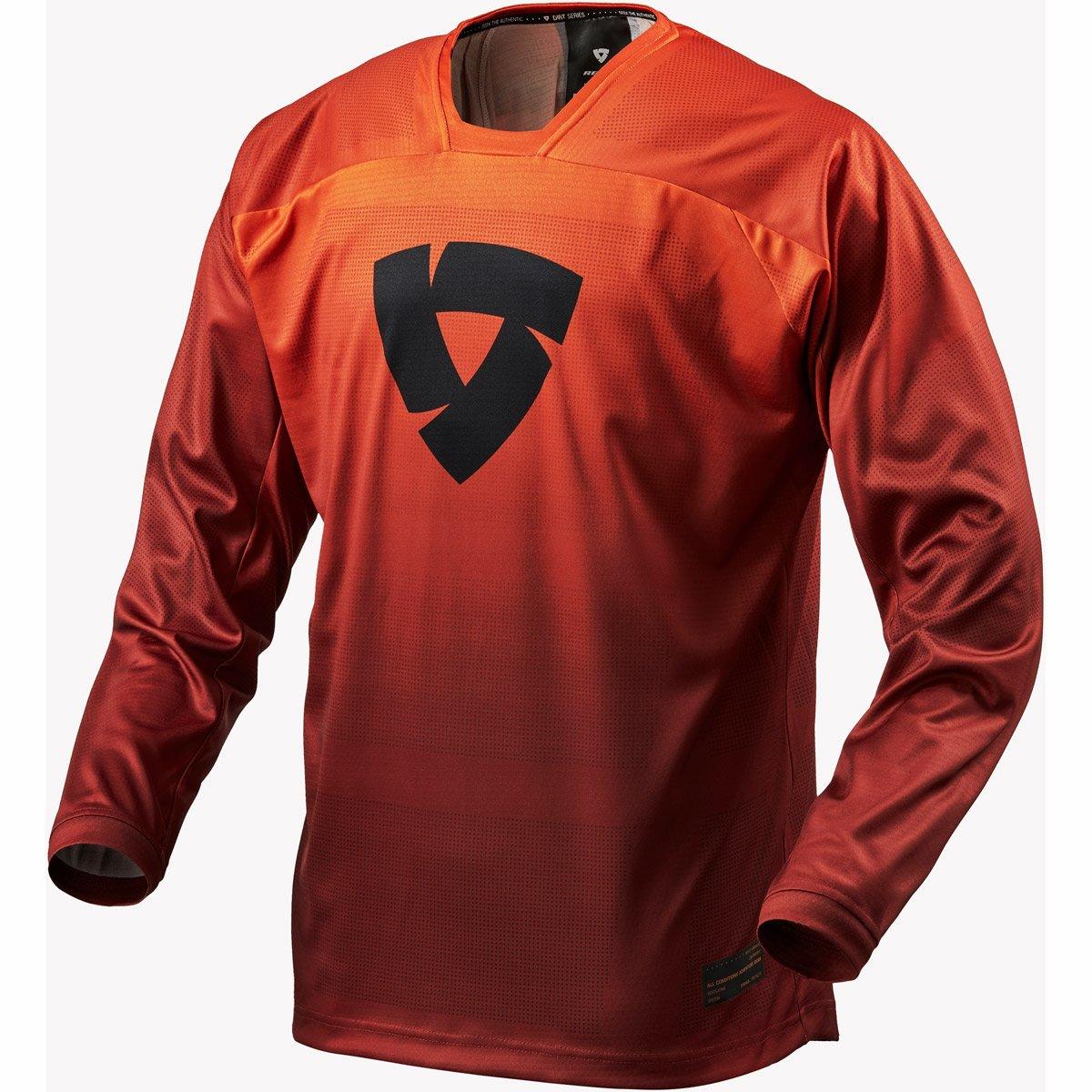 Rev It! Scramble Enduro Jersey - Burgundy Red Orange - Browse our range of Clothing: Overshirts - getgearedshop 