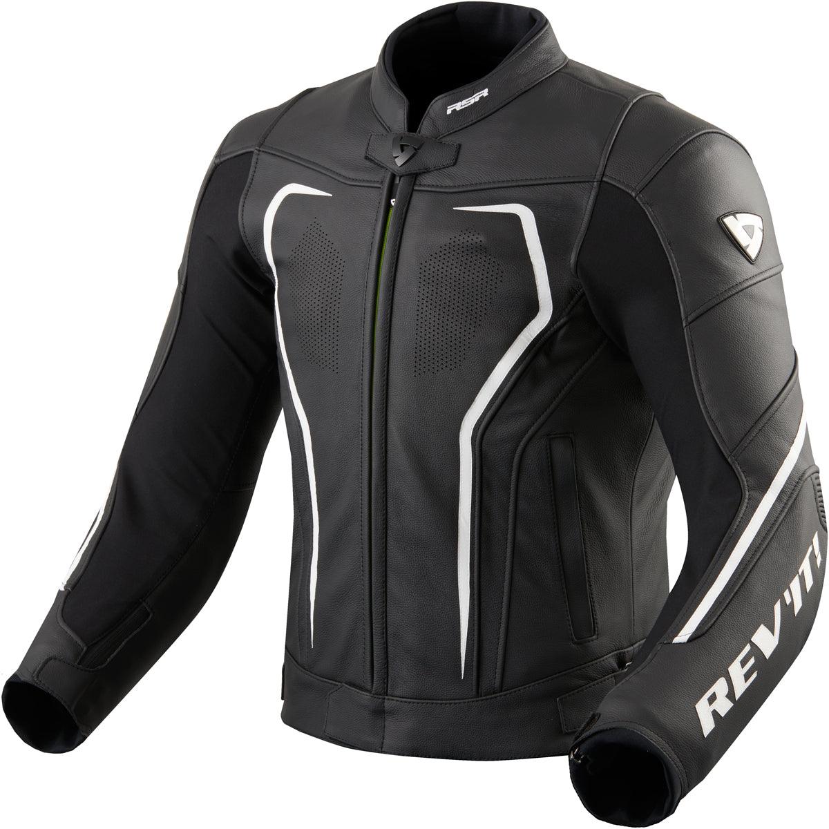 Rev It! Vertex GT Leather Jacket Black White 58