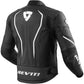 Rev It! Vertex GT Leather Jacket Black White - Motorcycle Leathers