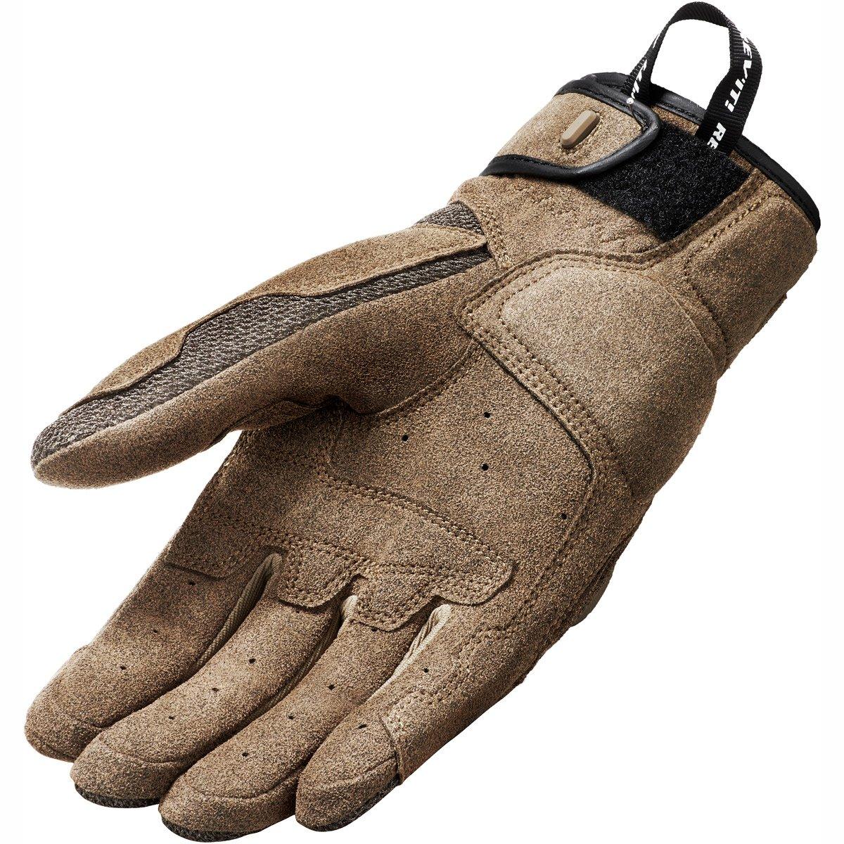 Rev It! Volcano Gloves Sand Black - Mesh Motorcycle Gloves