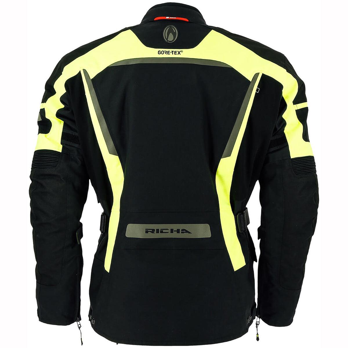 Richa Cyclone Jacket GTX Black Yellow - Motorcycle Clothing
