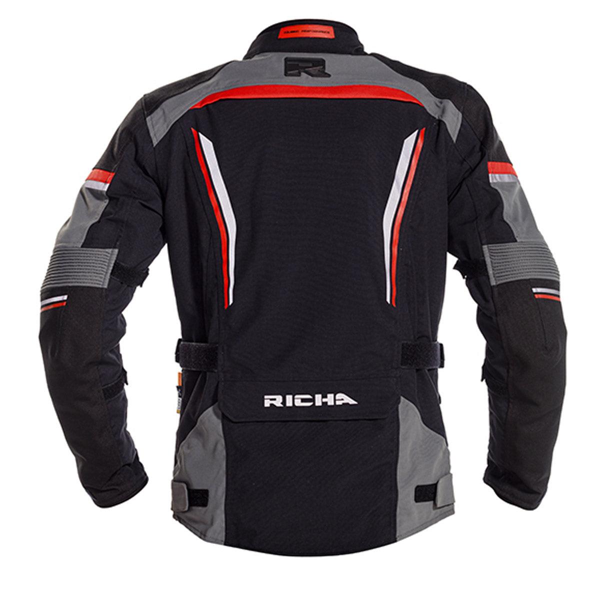 Richa Infinity 2 Pro Jacket WP Black Grey Red - Motorcycle Clothing
