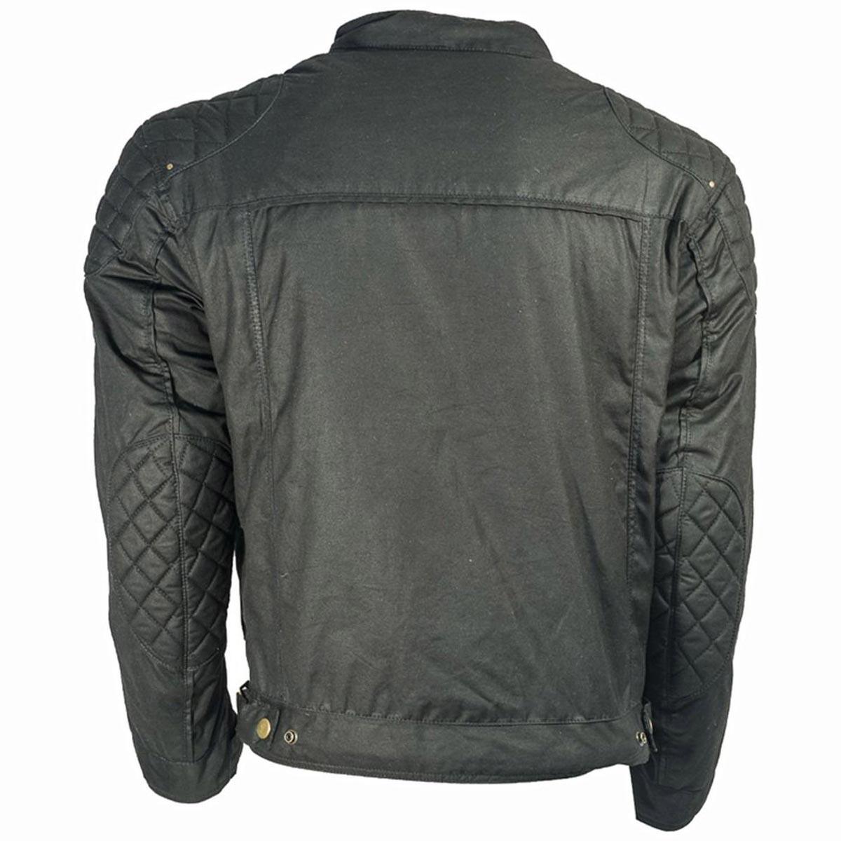 Richa Scrambler 2 Wax Jacket WP Black - Retro Motorcycle Clothing