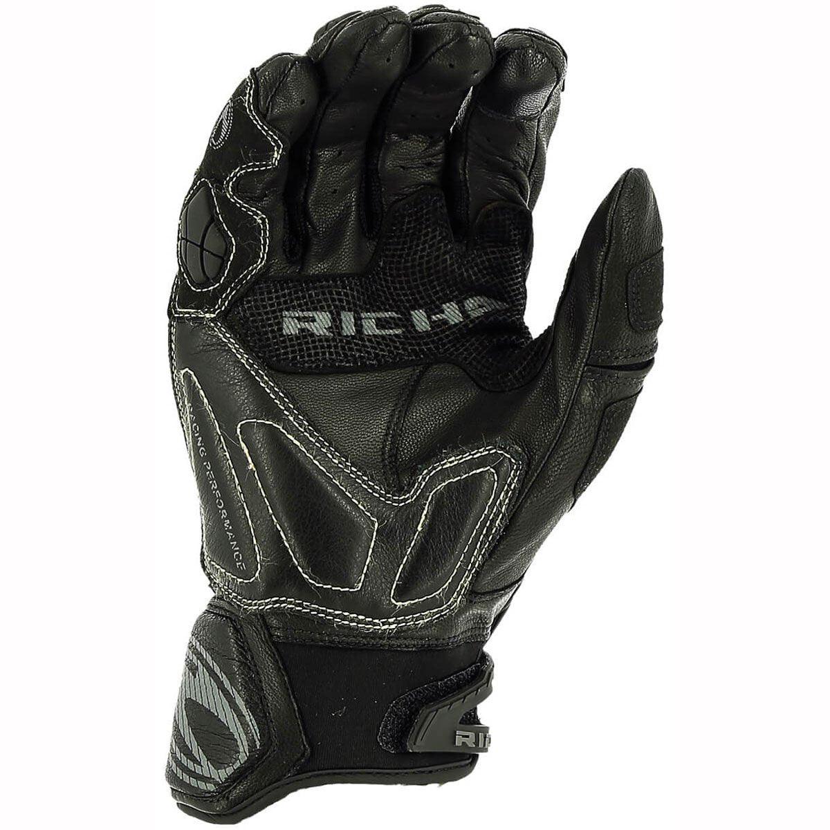 Richa Stealth Gloves Black - Mesh Motorcycle Gloves