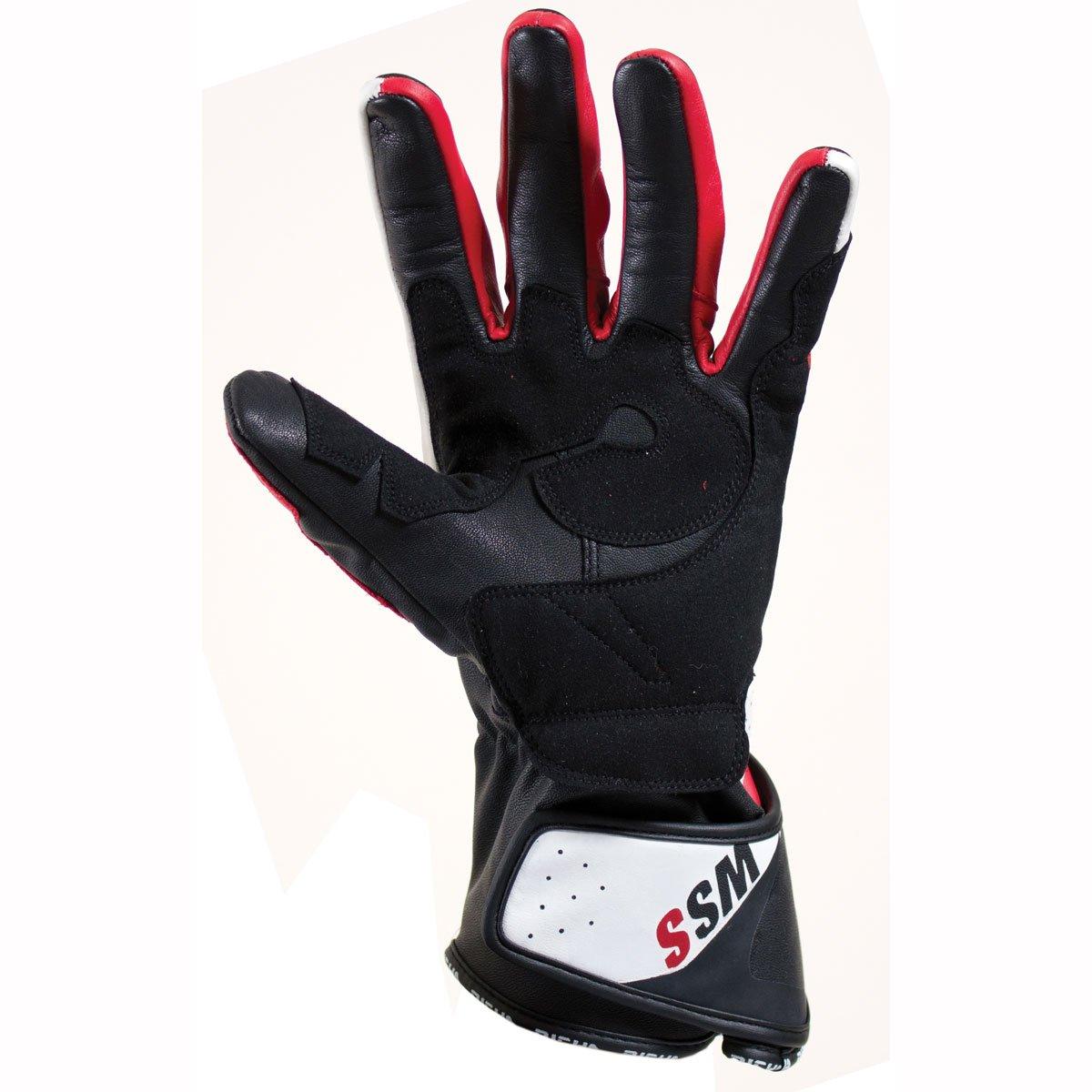 Richa WSS Gloves Black Red White - Summer Motorcycle Gloves