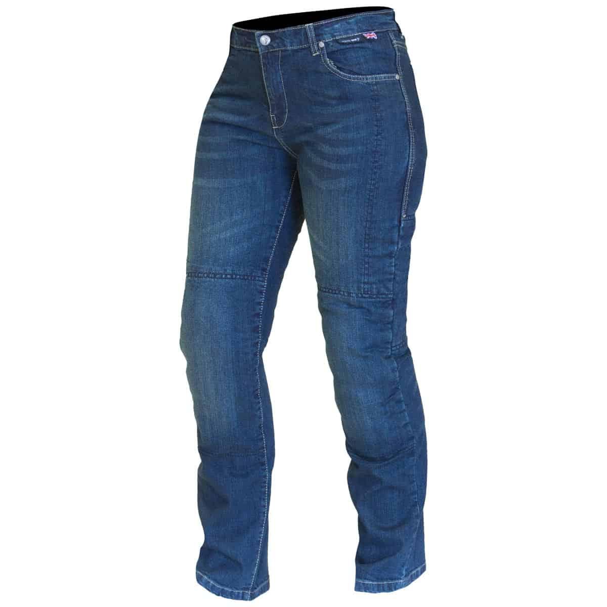 Route One Victoria Straight Jeans 31in Leg Blue - Armoured Jeans
