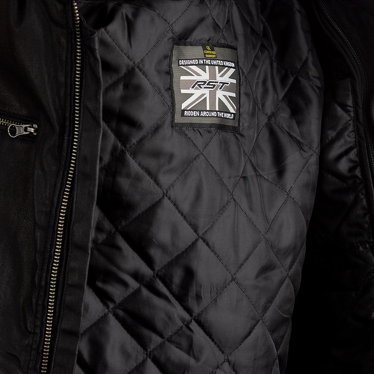 RST Brixton Wax Textile Jacket CE WP Retro Motorcycle Jacket - Motorcycle Clothing