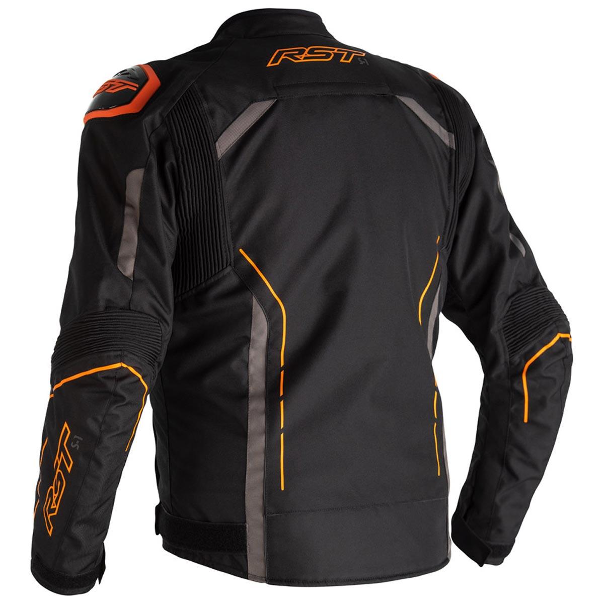 RST S-1 Textile Jacket CE WP - Black Grey Orange - Browse our range of Clothing: Jackets - getgearedshop 