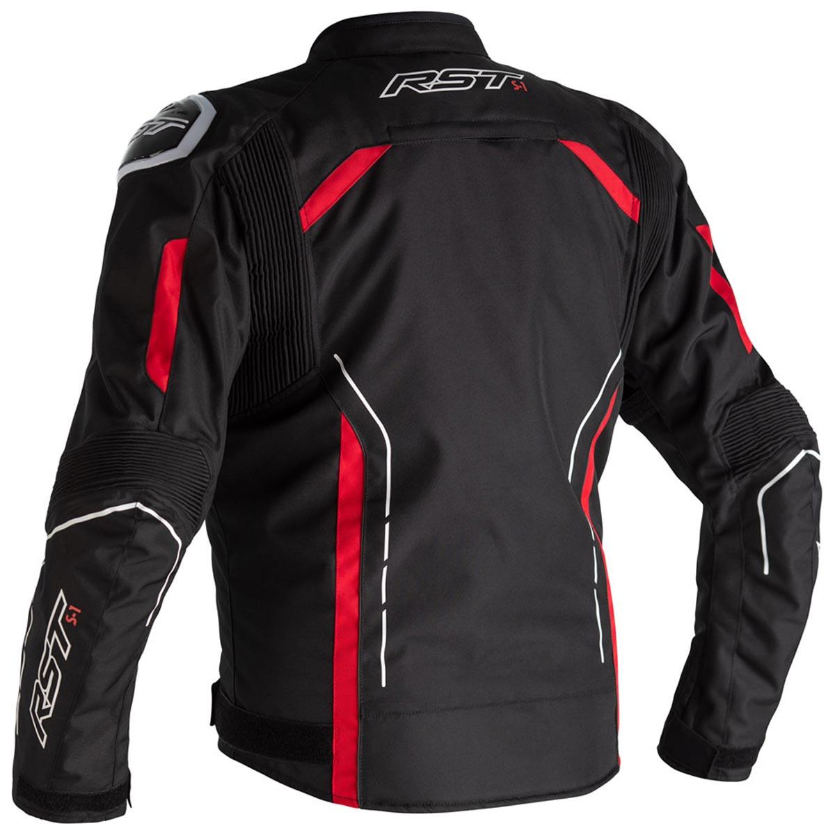 RST S-1 Textile Jacket CE WP - Black Red White - Browse our range of Clothing: Jackets - getgearedshop 