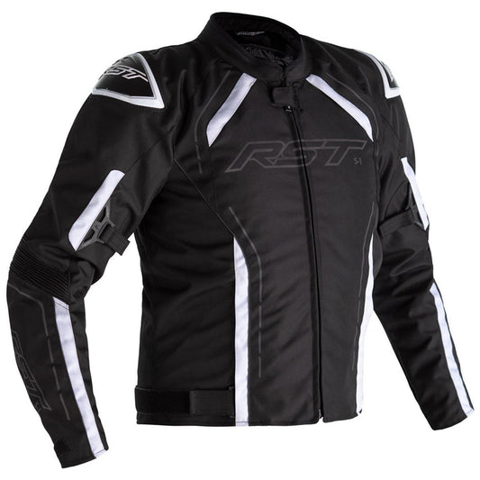 RST S-1 Textile Jacket CE WP - Black White - Browse our range of Clothing: Jackets - getgearedshop 