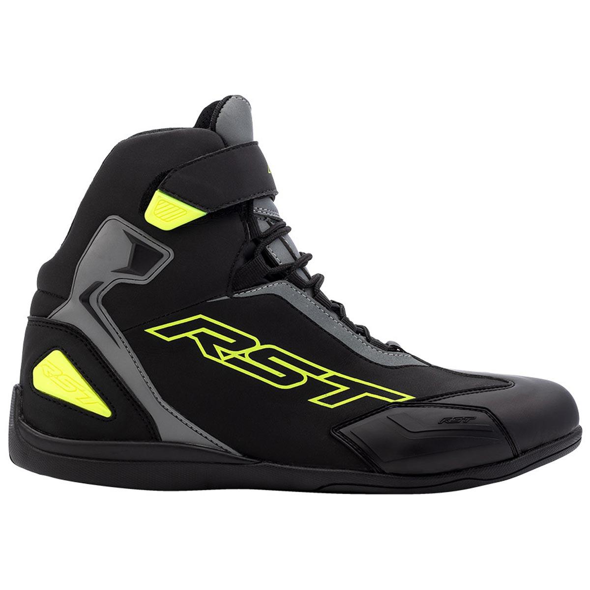 RST Sabre Moto Shoes CE Black Grey Yellow 47