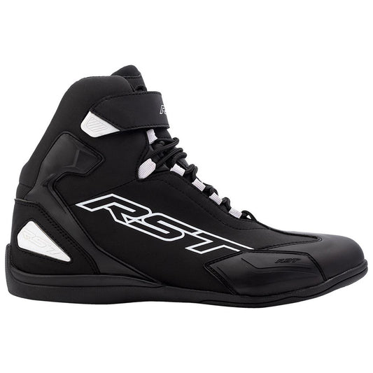 RST Sabre Moto Shoes CE Black White 47