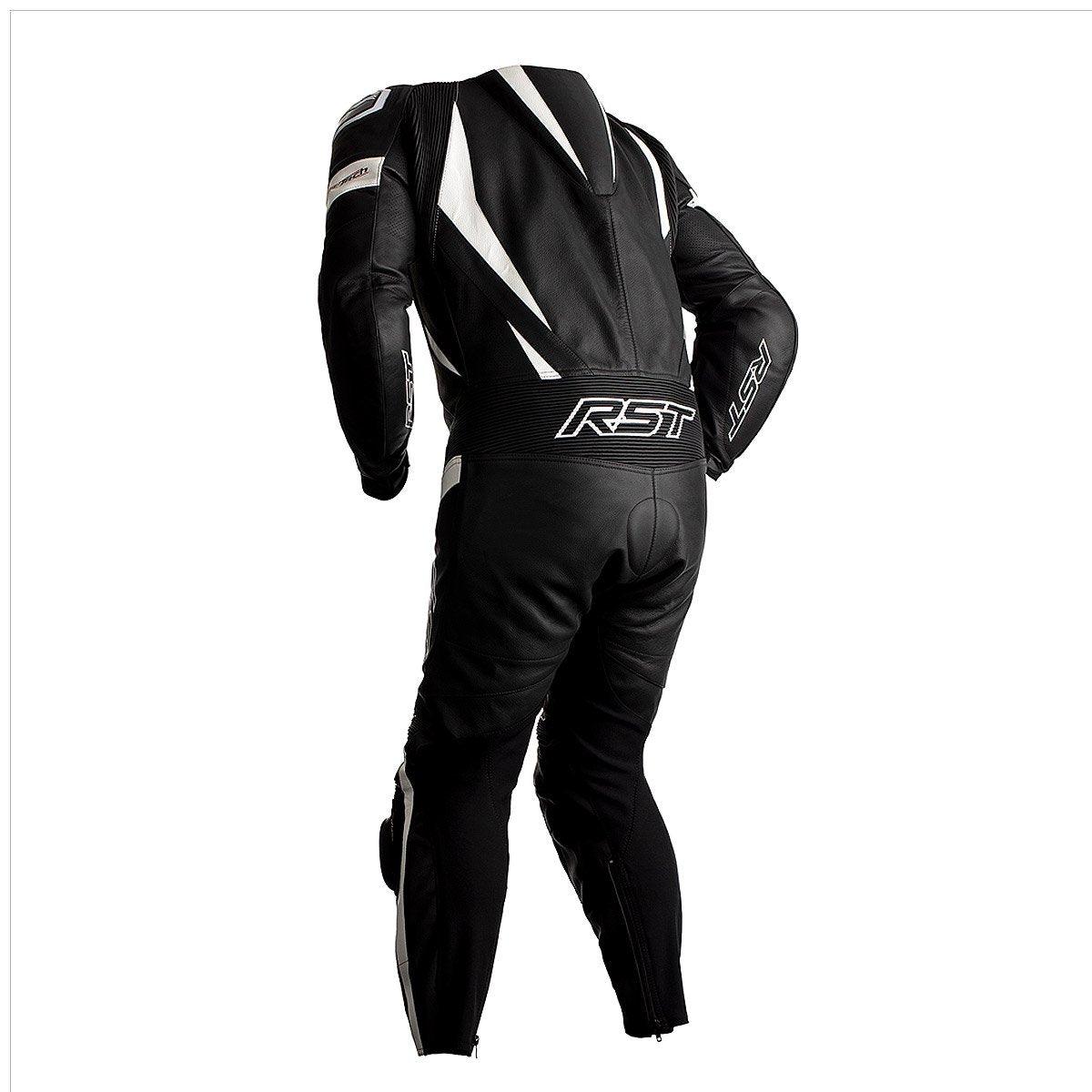 RST Tractech Evo 4 1PC Leather Suit CE Black White - Motorcycle Leather Pants