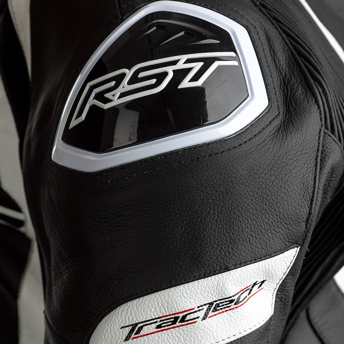 RST Tractech Evo 4 1PC Leather Suit CE Black White - Motorcycle Leather Pants