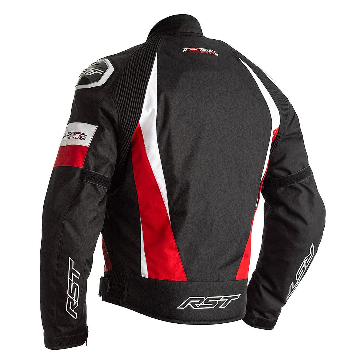 RST Tractech Evo 4 Textile Jacket CE WP Black Red - Motorcycle Clothing